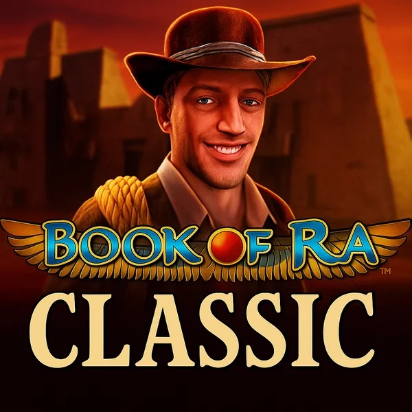 Book of Ra Classic by Novomatic, showcased at corgibets-be.com – game logo
