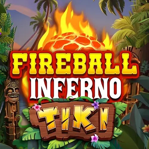 Fireball Inferno Tiki logo – Slots by NetEnt at Corgibet Casino