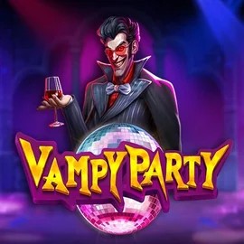 Vampy Party online game logo by Pragmatic Play on corgibets-be.com